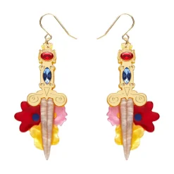 Double-Edged Delight Drop Earrings