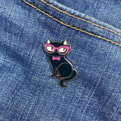 Elissa The Indie Cat Enamel Pin