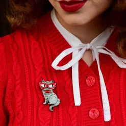 Elissa The Indie Cat Mini Brooch