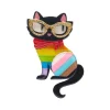 Elissa The Rainbow Cat Brooch