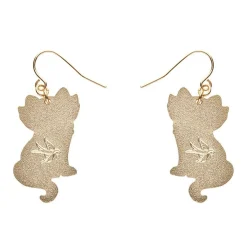Elissa The Rainbow Cat Enamel Drop Earrings