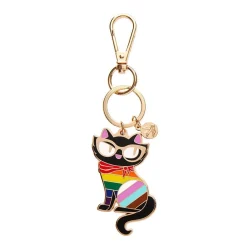 Elissa The Rainbow Cat Enamel Key Ring