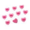 Enamel Pin Rubber Heart Locking Clasp 10-Pack - Pink
