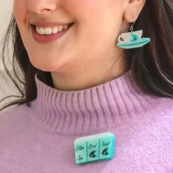 Essential Ingredients Brooch - Teal
