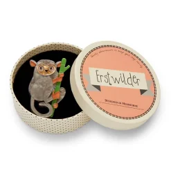 Eyes Wide Open Tarsier Brooch