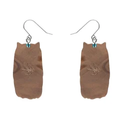 Feather Dress Drop Earrings