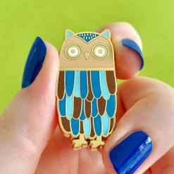Feather Dress Enamel Pin