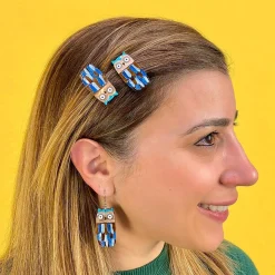 Feather Dress Hair Clips Set - 2 Piece