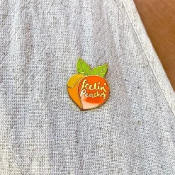Feelin' Peachy Enamel Pin