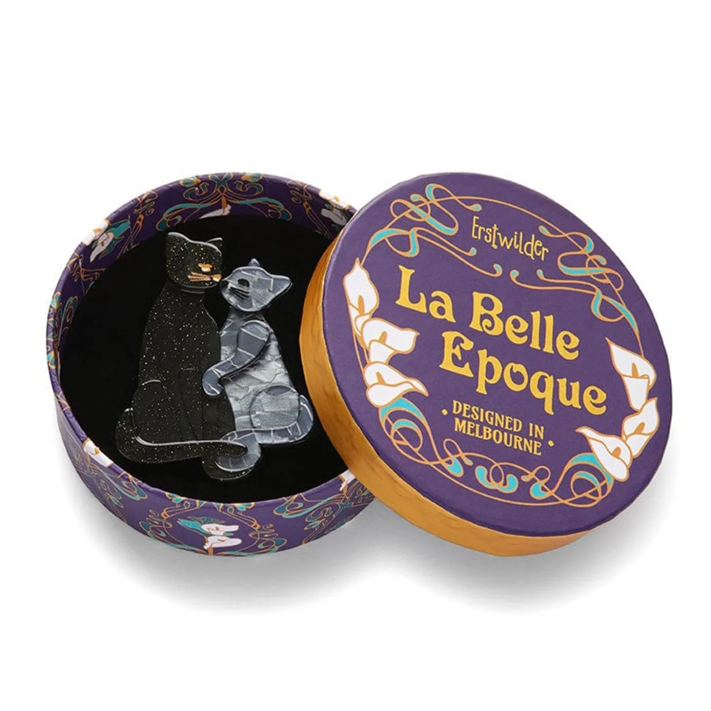 Feline Embrace Brooch