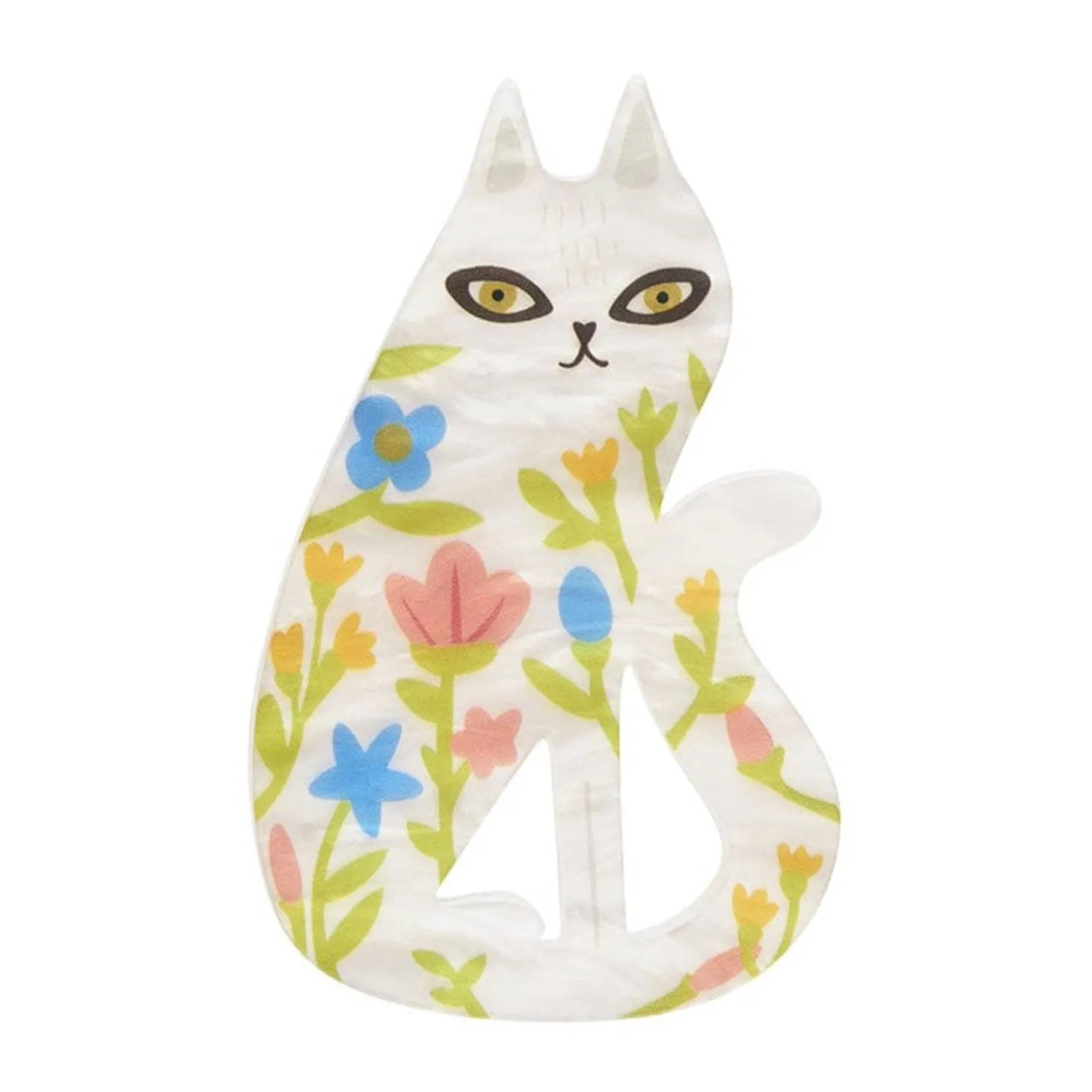 Feline Florescence Brooch