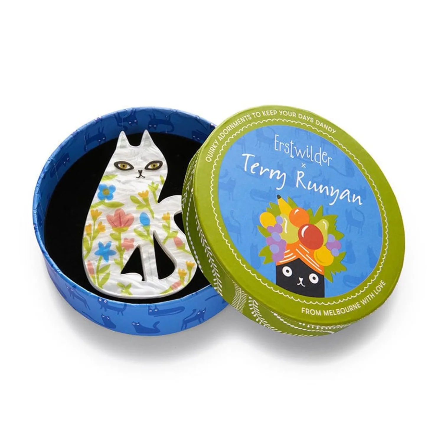 Feline Florescence Brooch