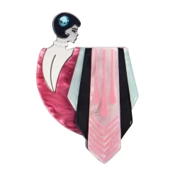 Flamingo Diva Brooch