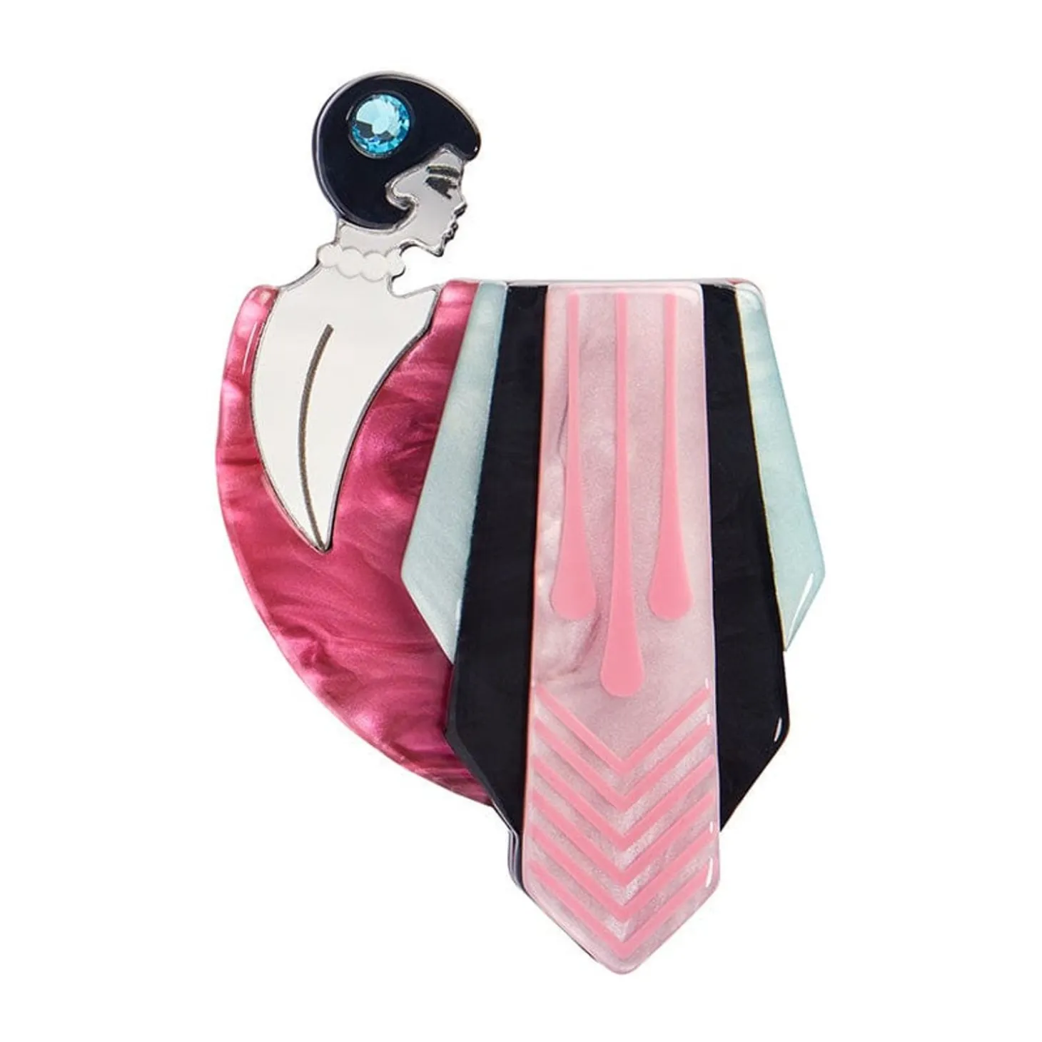 Flamingo Diva Brooch