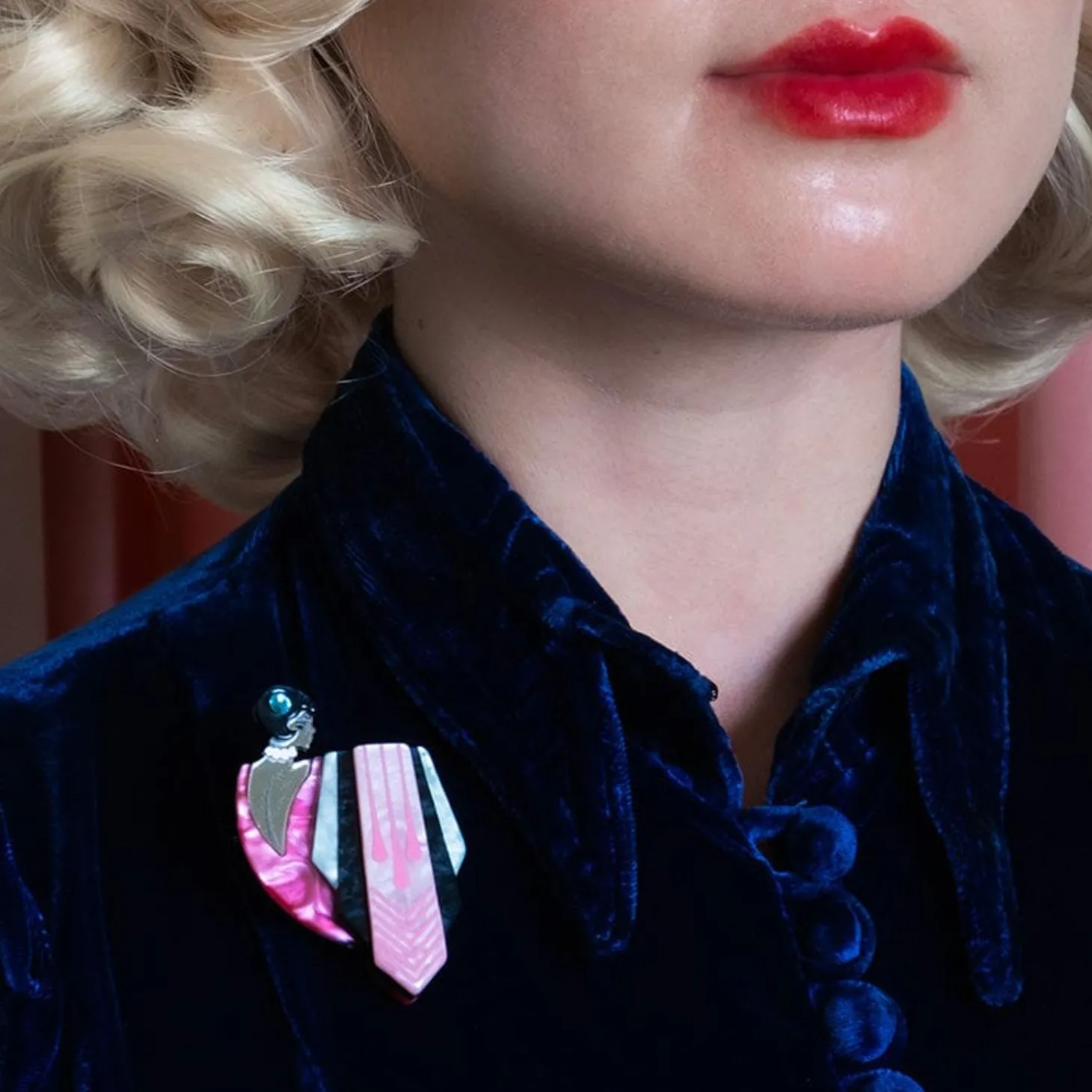 Flamingo Diva Brooch
