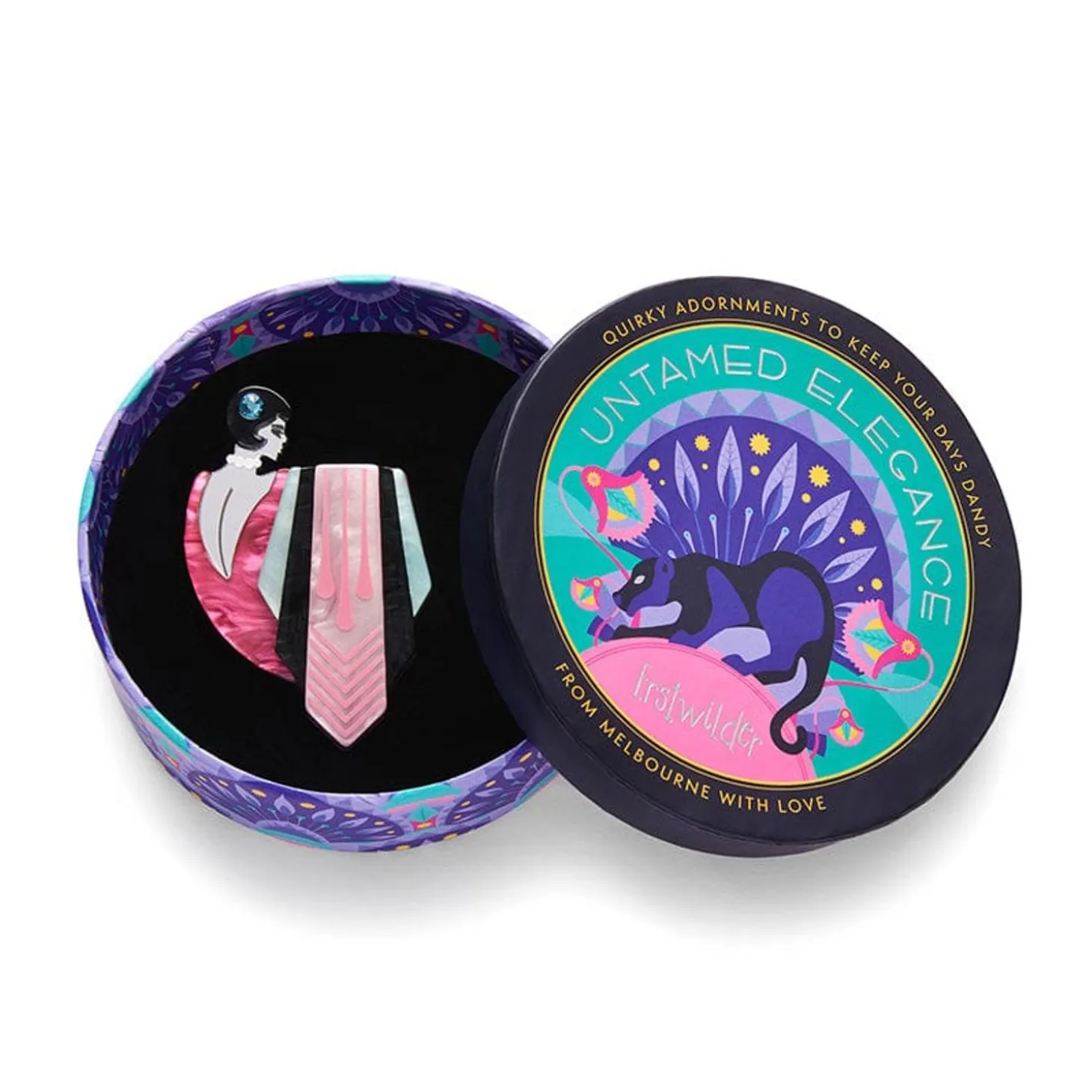 Flamingo Diva Brooch