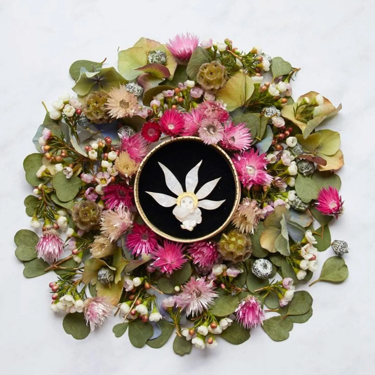 Flannel Flower Brooch