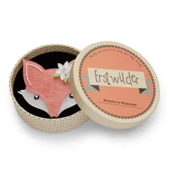 Flora Fox Face Brooch