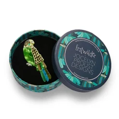 Flossie The Budgie Brooch