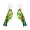 Flossie The Budgie Drop Earrings
