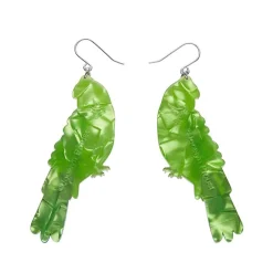 Flossie The Budgie Drop Earrings