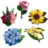 Flower Minis Brooch Set - 5 Pack
