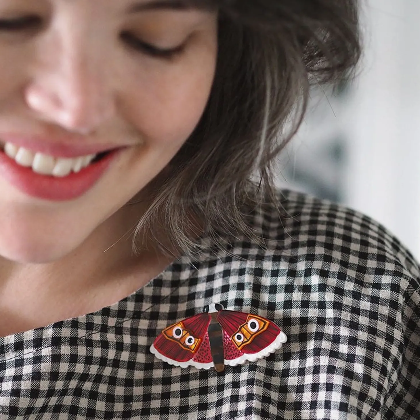 Fluttering Bogong Brooch