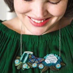 Fluttering In The Florals Necklace