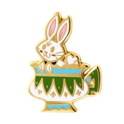 Follow The White Rabbit Enamel Pin