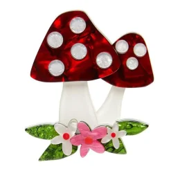 Forest Fun Guy Brooch