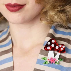 Forest Fun Guy Brooch