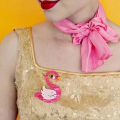 Francie The Flamingo Brooch