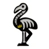 Franken-Flamingo Brooch