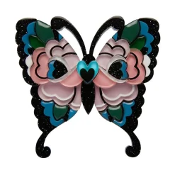 Fright Of The Butterfly Brooch