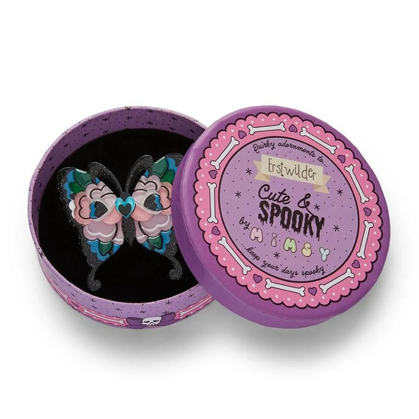 Fright Of The Butterfly Brooch