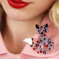 Frond Fox Brooch