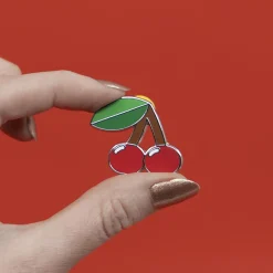 Fruit Salad Cherries Enamel Pin