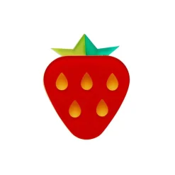 Fruit Salad Strawberry Brooch