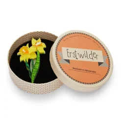 Garden Goddess Daffodil Brooch