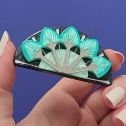 Geometric Fanfare Brooch