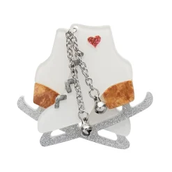 Glitter And Glide Skates Brooch