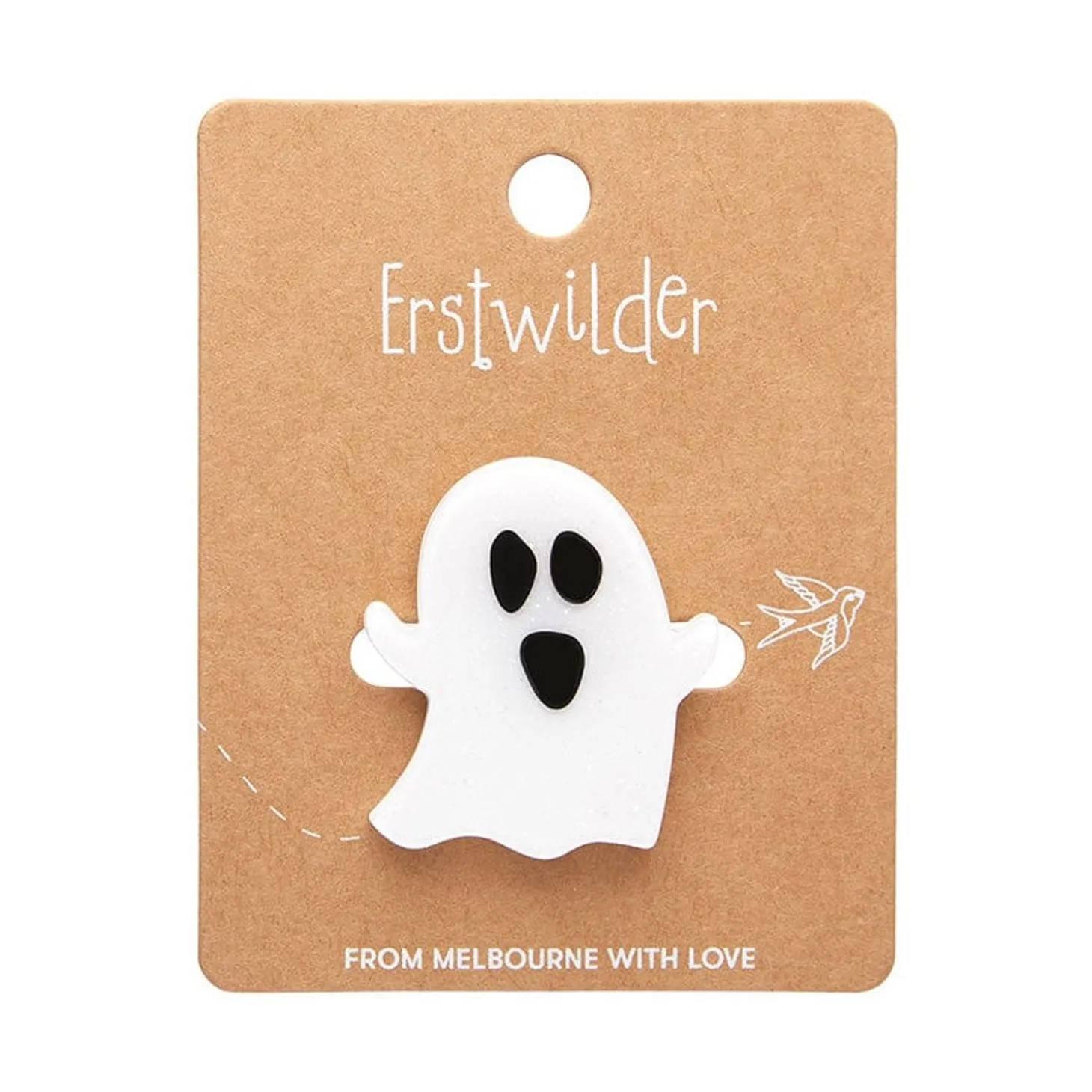 Glitter Ghost Mini Brooch
