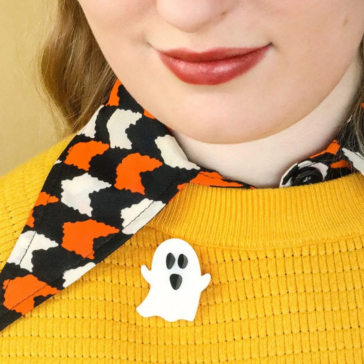 Glitter Ghost Mini Brooch