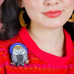 Good Omens Owls Brooch