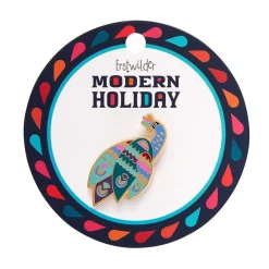Good Tidings Peacock Enamel Pin
