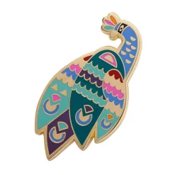 Good Tidings Peacock Enamel Pin