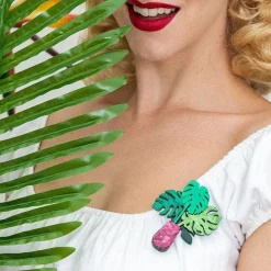 Green Eyed Monster Brooch