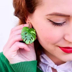 Green Eyed Monster Earrings