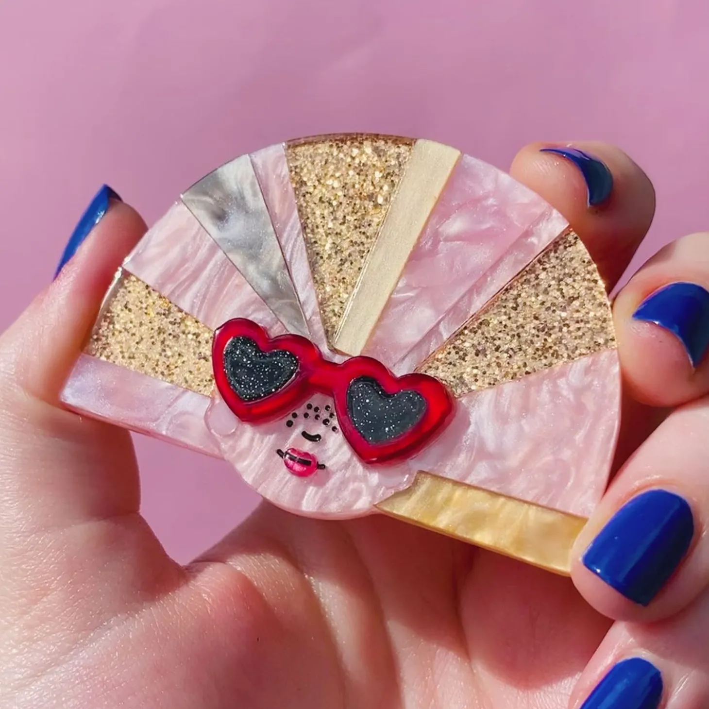 Groovy U.V. Brooch