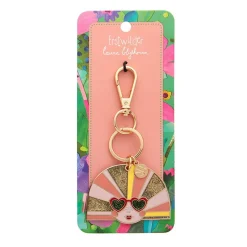 Groovy U.V. Enamel Key Ring